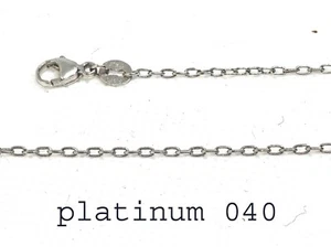 Cadena de eslabones alargados platino (950) 3,7 gramos 16" Hecha en Italia. - Imagen 1 de 1