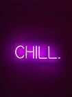 Neuf panneau néon acrylique violet froid 14" chambre cadeau lampe décoration