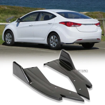 Alerón divisor difusor labial parachoques trasero negro brillante para Hyundai Elantra cupé Foto 1 de 4