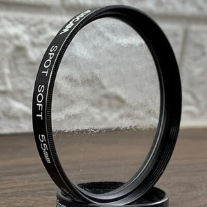 Genuine Auscam 55mm Circular Threaded Spot Soft Lens Effect Filter Japan EXC+ - Picture 1 of 5