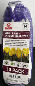 Gardening gloves nitrile palm by red steer