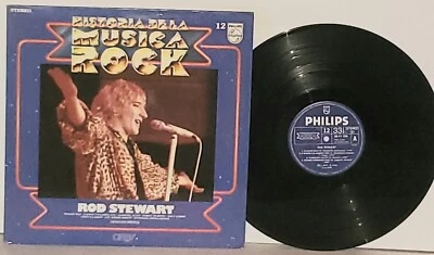 ROD STEWART Historia De La Musica Rock Spanish LP VG+ 1982 Philips Vinyl 6841156 - Image 1 of 3