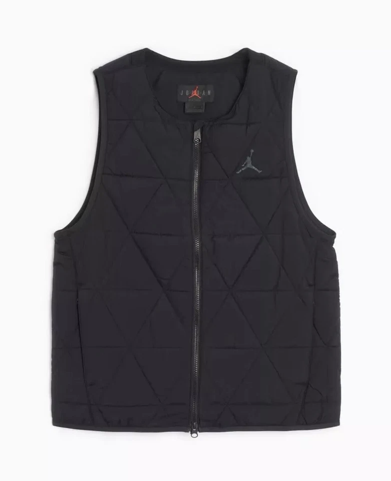 Nike Air Jordan Jumpman Sport Mens Medium Full Zip Golf Vest Black FB3265-010