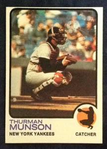 1973  #142 Thurman Munson Yankees Topps Baseball EX-MT-NM $2 Shipping - Picture 1 of 2