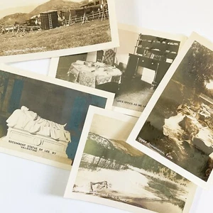 Lot of 5 Tourist Souvenir Photographs New Hampshire and Virginia Black and White - Picture 1 of 24