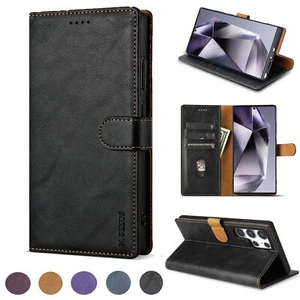 Flip Wallet Cover Case For Samsung Galaxy S7 Edge S 8 9 10 S20 S21 S22 S23 S24 + - Picture 1 of 17