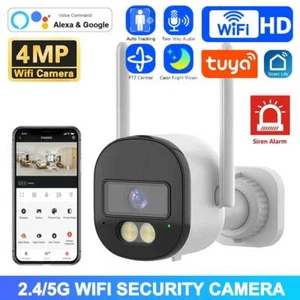 Tuya 2.4g&5G WIFI Security Camera Smart 4MP IP PTZ IP65 with Alexa Google Home - Picture 1 of 15