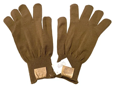 USGI Military Issue USMC COYOTE BROWN Glove Liners D-3A D3A XL X-Large NEW