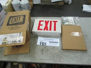 Lithonia Emergency LED Exit, Red Letters P/N 283161 LX SW3R 120/277 EL N (NIB) - Picture 1 of 6