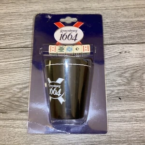 new kronenbourg beer lager dice game set and dice shaker - Picture 1 of 3