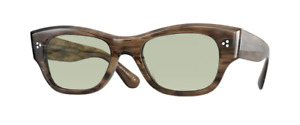 Oliver Peoples 0OV 5435D STANFIELD 1689 Sepia Smoke/Green Sunglasses