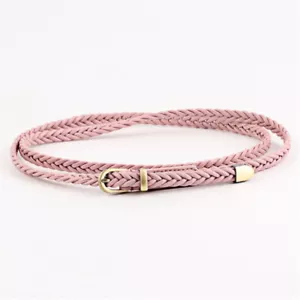 Cintura Elegante Da Donna In Pelle Intrecciata Con Fibbia Ad Ardiglione++ - Imagen 1 de 46