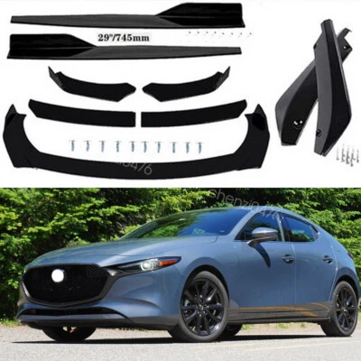 For Mazda 3 Hatchback 2004-2021 Front Bumper Spoiler Kit / Side Skirt / Rear Lip - Изображение 1 из 4