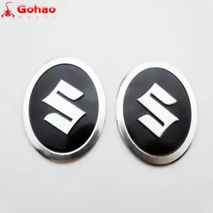 2X Aluminum Fuel Gas Tank Badge Fairing Emblem Decal Sticker for Suzuki - Bild 1 von 3