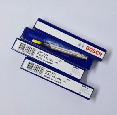 Genuine Bosch Glow Plugs (set of 4) to fit 1KZTE Toyota HiLux - Image 1 of 4