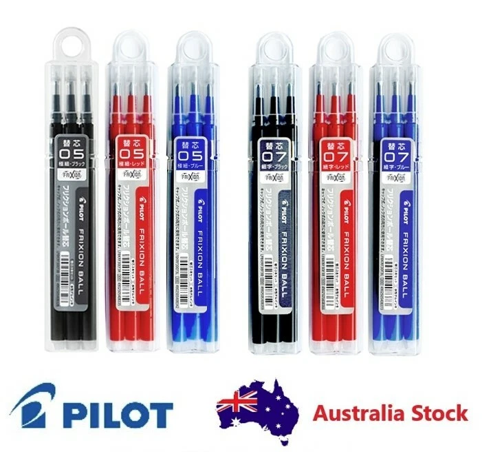 3/9/15 pack Pilot Frixion Ball Standard Rollerball Refill 0.5/0.7mm Erasable ink - image 1 of 2