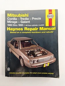 Haynes Mitsubishi Galant Mirage Cordia Precis 1983-1993 Repair Manual - Picture 1 of 3