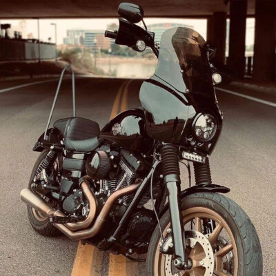 Smoke Front Fairing Kit For Harley Club Style Dyna Super Glide FXR T-Sport FXDXT - Image 1 of 4