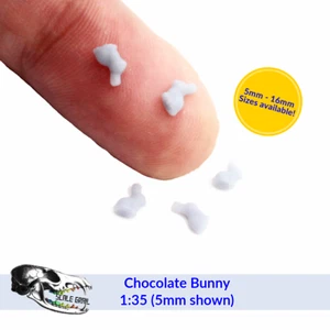 Chocolate Easter Bunny - food Replica miniature holiday candy by The Scale Grail - Picture 1 of 5