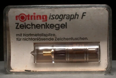 Rotring 758 050 isograph F (Film) 0,5 mm - Zeichenkegel / replacement nib - NOS  - Bild 1 von 3