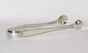 Fiesta Hallmark Sterling Silver Sugar Tongs no mono  Autocrat International - Picture 1 of 7