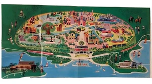 Walt Disney World 50th Anniversary Collector Box 1971 Reproduction Map ONLY NEW! - Picture 1 of 7