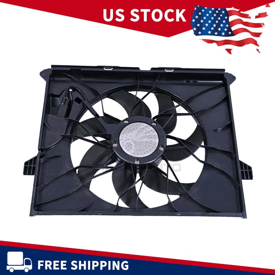 Conjunto de ventilador de refrigeração do radiador 1645000593 para Mercedes-Benz R320 R350 ML350 ML450 - Imagem 1 de 4