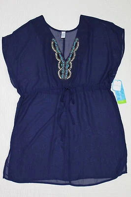 NUEVO TRAJE DE BAÑO PARA MUJER TROPICAL ESCAPE CON CUENTAS CUBRE VARIOS TAMAÑOS Y COLORES Foto 1 de 4