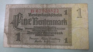 1937 German 1 Rentenmark (504) - Picture 1 of 2