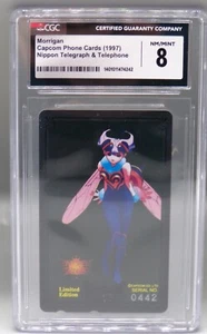 1997 Japanese Capcom DARKSTALKERS Q Bee CGC 8 Promo PHONE CARD Pop 1 Japan CUTE - Picture 1 of 3