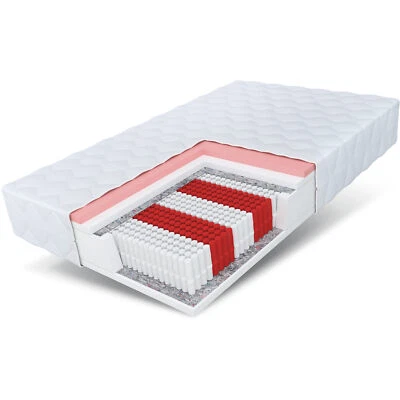 Matratze 140x200 cm MEMORY MULTI H3 Taschenfederkern Visco 7 Zonen Höhe 25 cm - Bild 1 von 4