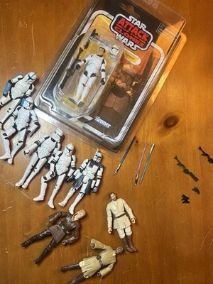 Star Wars Colección Vintage Clone Trooper Lote Mace Anakin Obi Wan VC309 VC45 Foto 1 de 4