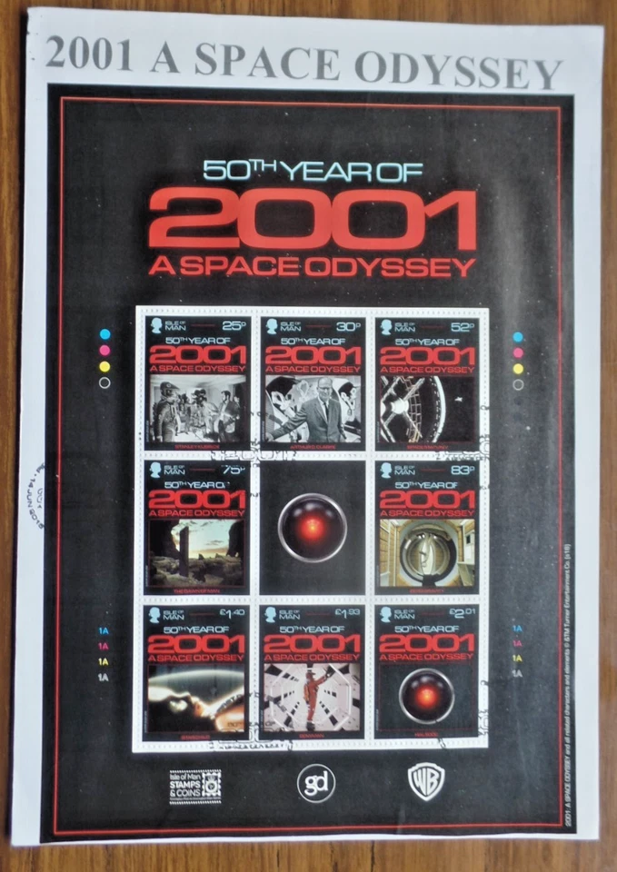 2001 Isle of Man A Space Odyssey minature sheet  FDC - Image 1 of 1