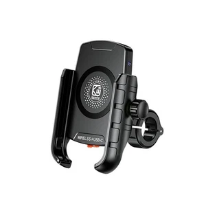 Motorcycle Holder Wireless Charging 3.0 Quick Charger Mount For 4-7 Inch Phone - Photo 1 sur 9