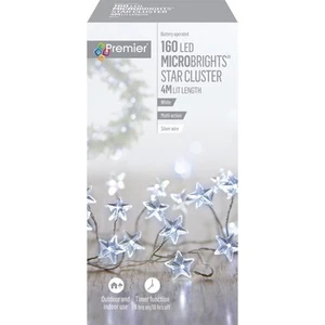 Premier Decorations - Lampu LED Bintang MicroBright 160 Kelip Multi Fungsi Pemw - Picture 1 of 1