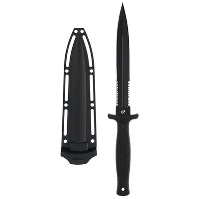 Serrated Fixed Knife, High Carbon Stainless Steel for Outdoor Use - Image 1 of 4