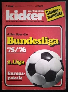 Magazyn Kicker Sport ⚽️ Numer specjalny BUNDESLIGA 1975/76 kompletny i nieobcięty  - Zdjęcie 1 z 24
