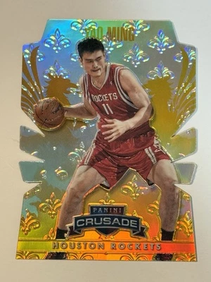 2013-14 帕尼尼十字军插入橙色 #263 姚明 #25/99! 休斯顿火箭队! — 第 1/2 张图片