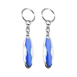 2pcs Static Dissipative Keychain [Resin Conductive] Antistatic Key Ring, Blue - Imagen 1 de 6