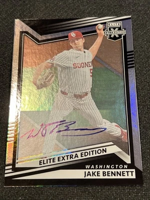 2022 Panini Elite Extra Edition - Jake Bennett #45 Signatures (AU, RC) - Image 1 of 2