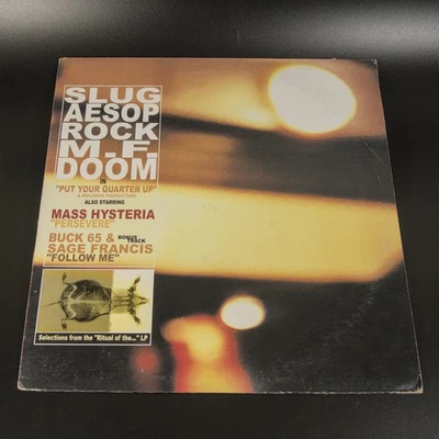 Molemen Slug Aesop Rock MF DOOM - Put Your Quarter Up - 12” Vinyl VG - Image 1 of 4