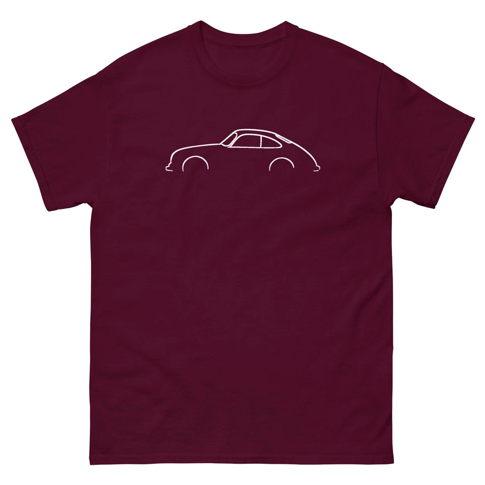 Camiseta Porsche 356 Silhouette - Camiseta contorno de coche clásico, regalo Porsche vintage Foto 1 de 1
