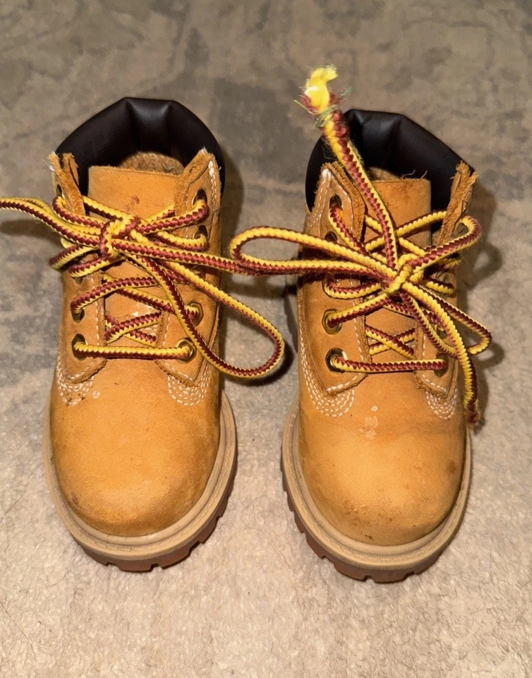 Timberland Talla 5 Niño Pequeño Premium Botas Impermeables Nubuck Con Cordones Tobillo Foto 1 de 4