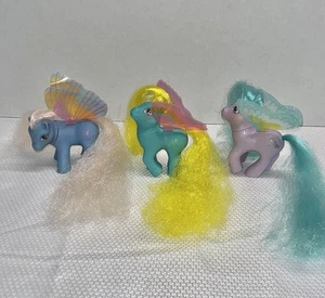 1980's G1 My Little Pony Vintage Lot of 3 Summer Wing High Flyer Buzzer Windy - Picture 1 of 11