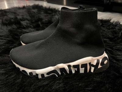 Balenciaga Speed Trainer Graffiti Black- Size 35 (5) - Image 1 of 4