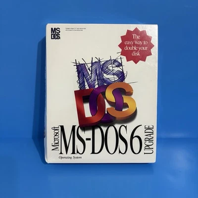 Microsoft MS-DOS 6.0 Operating System Software Upgrade 3.5" Disks SEALED - Image 1 of 4