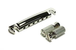 Nickel Aluminum Tailpiece w/ studs and anchors for US Gibson guitars Made in USA - Picture 1 of 4