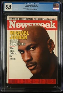 Michael Jordan NEWSWEEK Magazine January 25, 1999 CGC 8.5 Newsstand Int. Edition - Picture 1 of 9