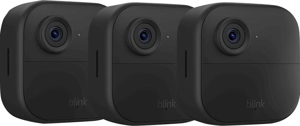 Blink Outdoor 4 1080p Wi-Fi Outdoor 3-Camera Security System - Black