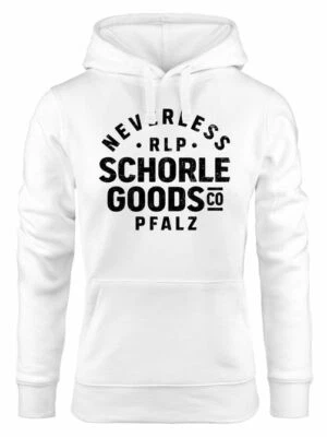 NEVERLESS Hoodie Damen Pfalz-Schorle Heimat Pfälzer Aufdruck Print Schrift